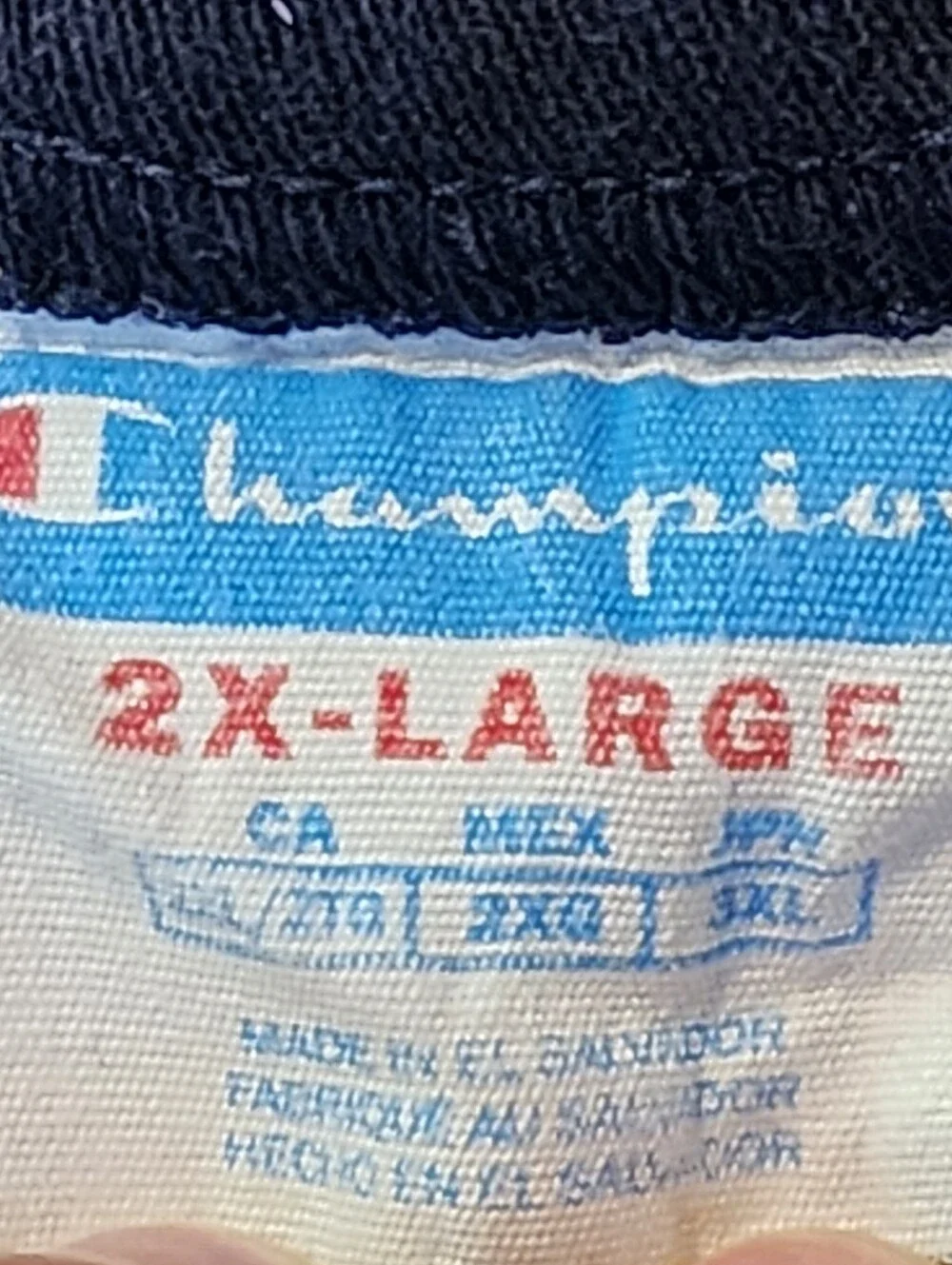 Champion Navy T-shirt 2XL - Picture 3 of 5